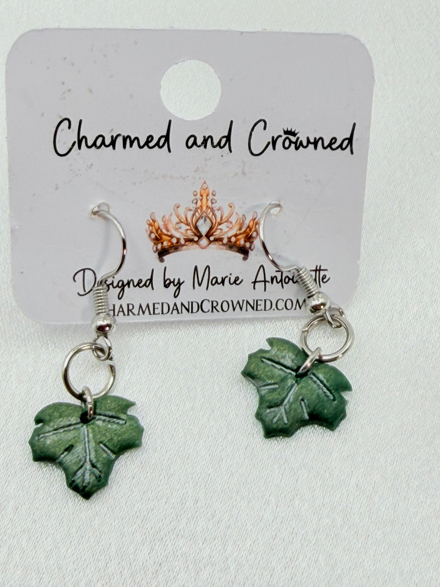 Gilded Maple Leaf Polymer Clay Earrings