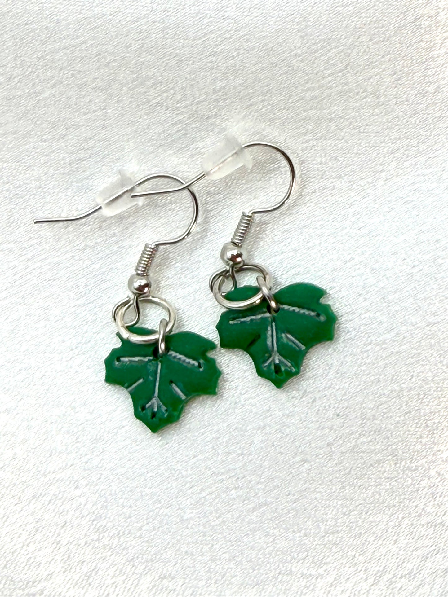 Gilded Maple Leaf Polymer Clay Earrings