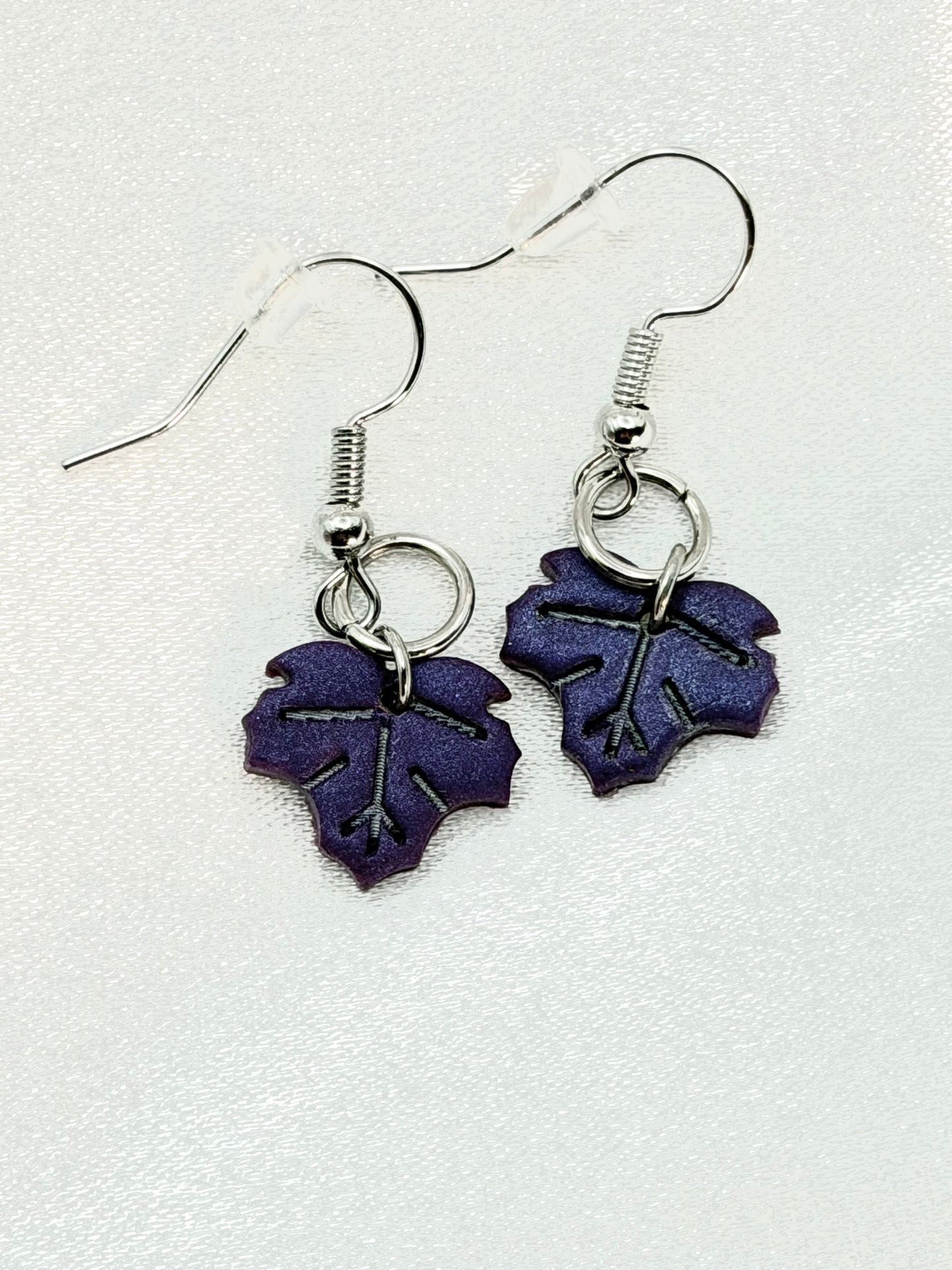 Gilded Maple Leaf Polymer Clay Earrings